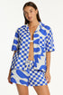 Sea Level Seascape Bowling Shirt